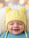 Вязаная шапка с шерстью мериноса на подкладке хлопок фото 8 &mdash; MamaEmma.ru