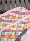 Боди с длинными рукавами Ромбики, розовый фото 4 &mdash; MamaEmma.ru