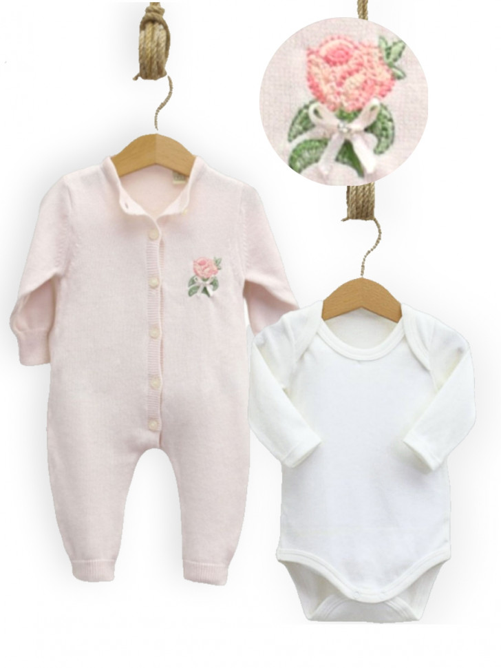 Комбинезон с боди NipperLand Rose, 100% хлопок фото 1 &mdash; МамаЭмма