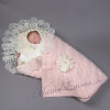 Теплый конверт-плед на выписку для новорожденных Nipper розовый фото 1 &mdash; MamaEmma.ru