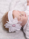 Повязка для волос белая Broel Galina фото 6 &mdash; MamaEmma.ru