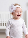 Повязка для волос белая Broel Galina фото 2 &mdash; MamaEmma.ru