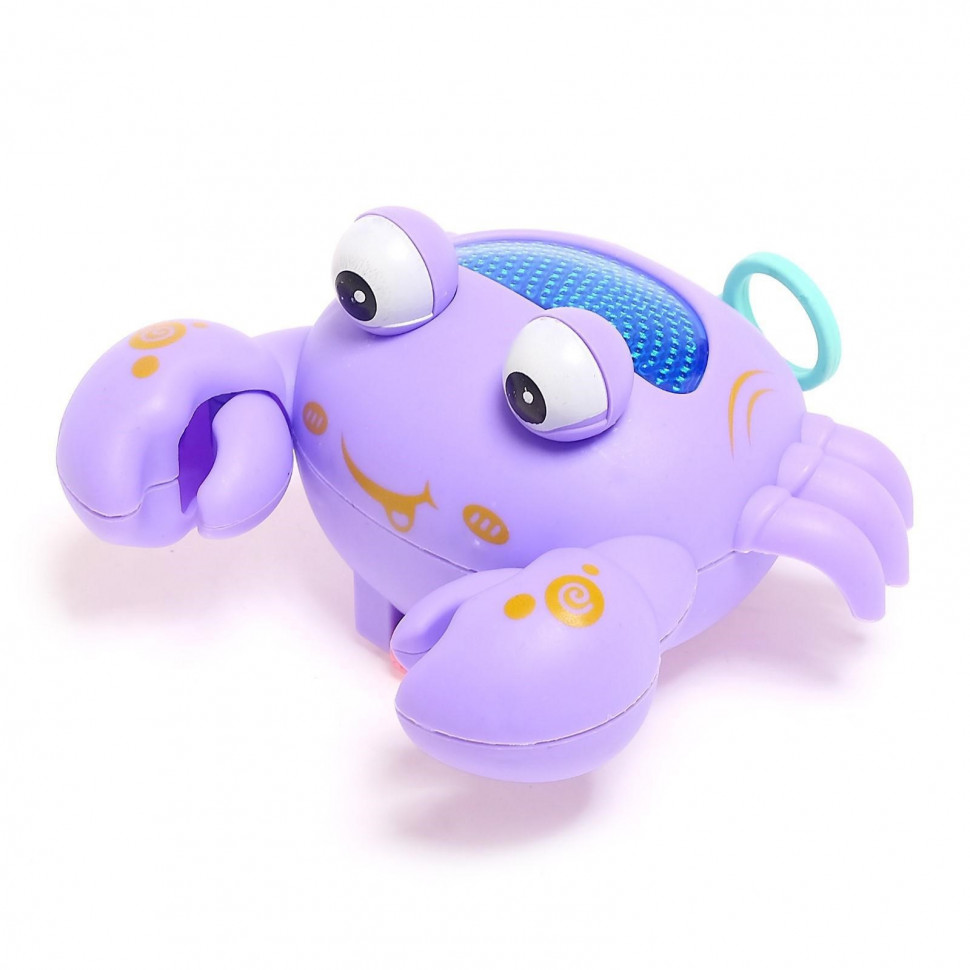 Заводная игрушка Крабик со световыми эффектами фото 1 &mdash; MamaEmma.ru