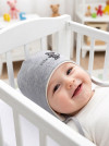 Шапка чепчик для новорожденного малыша Мышонок фото 3 &mdash; MamaEmma.ru