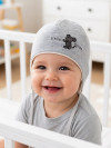 Шапка чепчик для новорожденного малыша Мышонок фото 5 &mdash; MamaEmma.ru