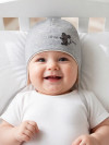 Шапка чепчик для новорожденного малыша Мышонок фото 4 &mdash; MamaEmma.ru