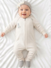 Комбинезон с капюшоном Зайки теплый с начесом фото 10 &mdash; MamaEmma.ru