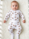Боди и ползунки с носочками Лисичка, швы наружу фото 1 &mdash; MamaEmma.ru