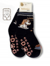 Носки махровые детские Dog, черные фото 1 &mdash; МамаЭмма