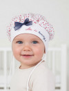 Детская шапка для девочки до года Pupill Coco летняя фото 2 &mdash; MamaEmma.ru