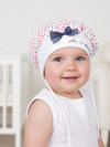 Детская шапка для девочки до года Pupill Coco летняя фото 3 &mdash; MamaEmma.ru