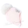Зимняя вязаная шапка Trestelle Teddy (Италия) с меховым помпоном фото 2 &mdash; MamaEmma.ru