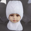Шапочка капор утепленный белый фото 4 &mdash; MamaEmma.ru